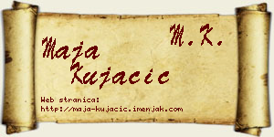 Maja Kujačić vizit kartica